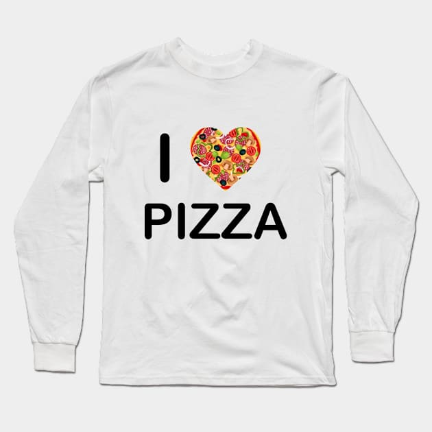 I Love Pizza Long Sleeve T-Shirt by EmmaZo